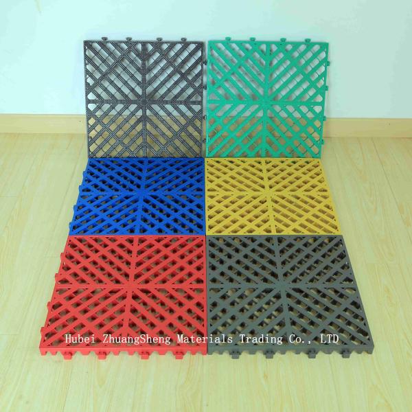2.8mm Plastic Floor/ Plastic Permeable Floor/ Modern Interlocking PP Flooring Indoor Sports Plastic Floor Mats