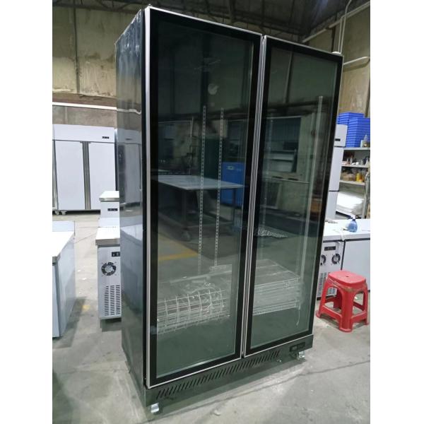 2 Glass Doors Beverage Display Fridge Commercial Upright Refrigerator