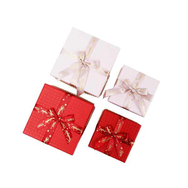 Elegant Wedding Party Present Gift Box with Handle and Lid Customized Die Cut Accepted