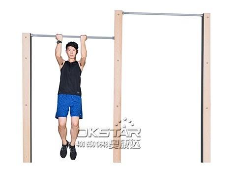 outdoor exercise equipments WPC materials based outdoor exercise machine chin up bar