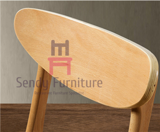 Классическая изогнутая задняя древесина обедая стулья с мебелью кожаных мест коммерчески крытой