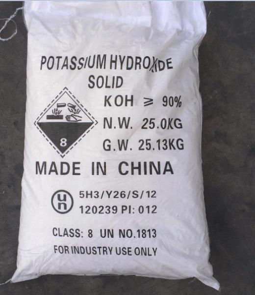 90% min Mining Chemicals Potassium hydroxide KOH Powder Flakes Liquid CAS NO 1310-58-3