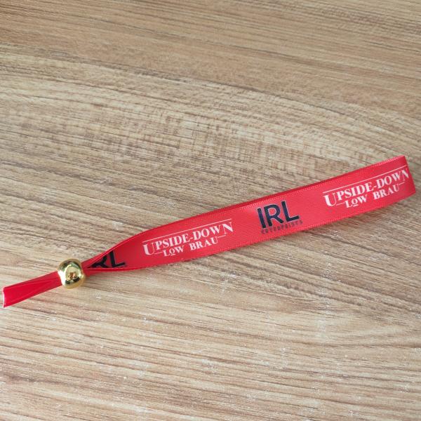 ID Wristband Custom Eco Friendly Fabric Woven Cloth Bracelet for Events and Parties