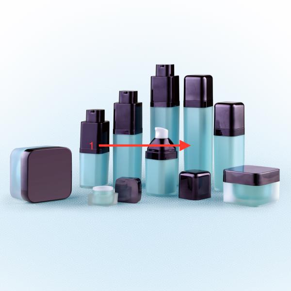 Круглая пустая безвоздушная косметика разливает цвет по бутылкам 15мл 30мл подгонянный 50мл