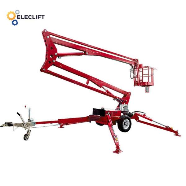 45% Gradeability Telescopic Boom Lift Automatic Stabilizer System 0.43m Ground Clearance