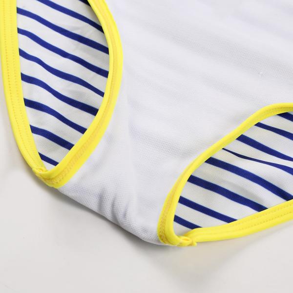 Kid's icecream spripe print sport style swimwear one piece swimsuit