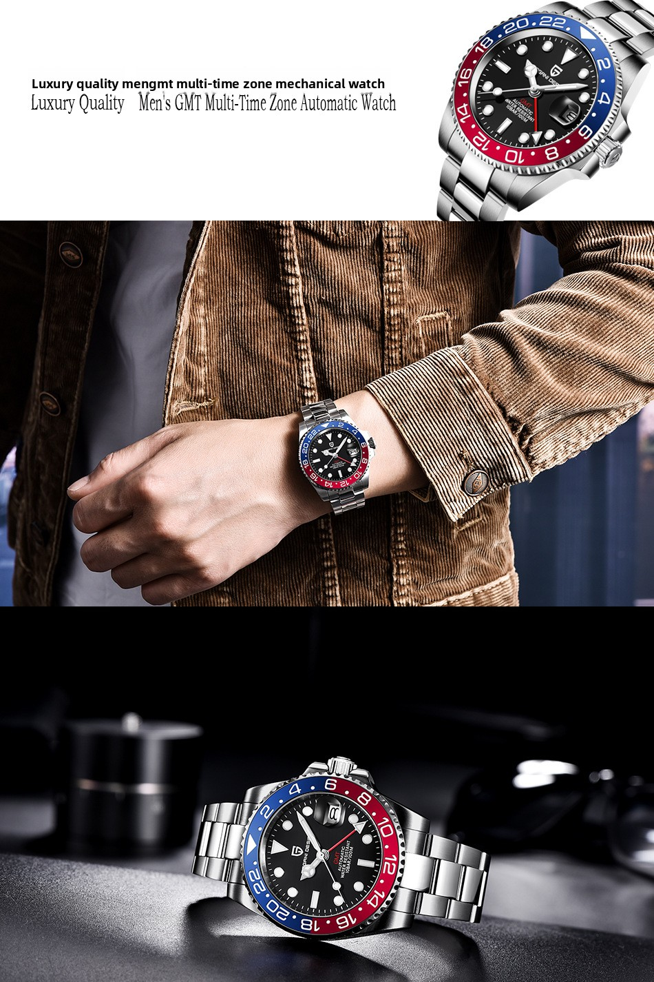 Slim Men's wrist watches Offering Minimalist Design and Lightweight Construction Suitable for Modern Professionals