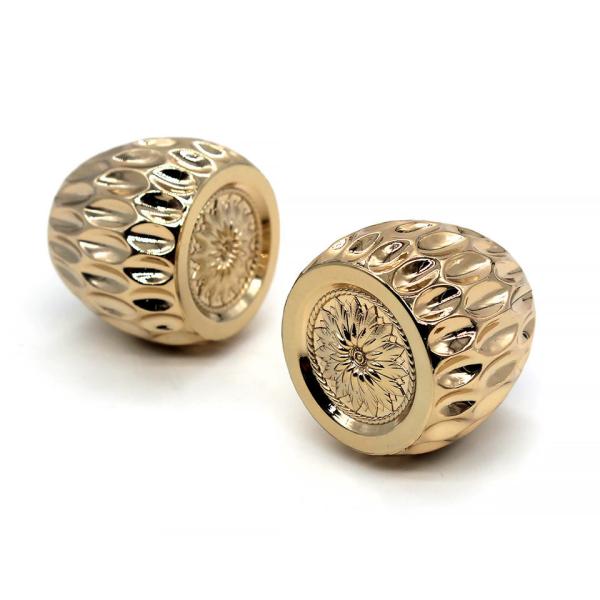 Custom Luxury Fashion Zinc Alloy Perfume Cap Surface Custom Pattern