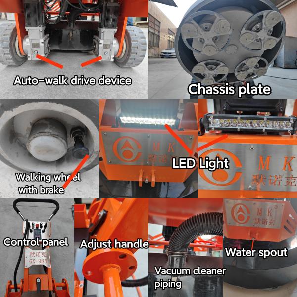 Полировщик пола шлифовального станка дистанционного управления конкретный с планетарной системой