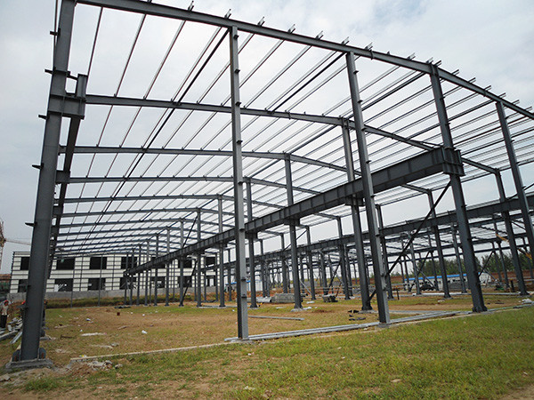Affordable Heavy Steel Structure Construction With Vertical Columns / Horizontal Beams