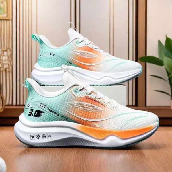 Men's Breathable Mesh Walking Shoes with Anti Slip Outsole and PVC Injection Sole for Casual Wear
