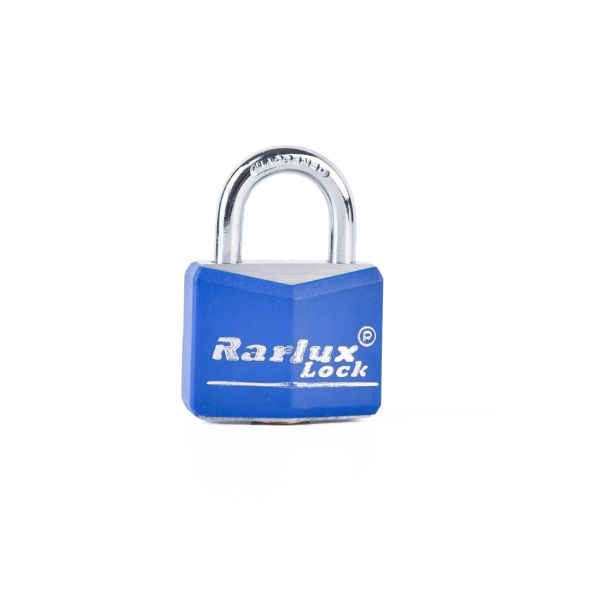 40mm Chrome Plated Iron Padlock Solid Brass Cylinder Short Shackle Key Eco-Friendly Rhombic Type RARLUX LXCP40