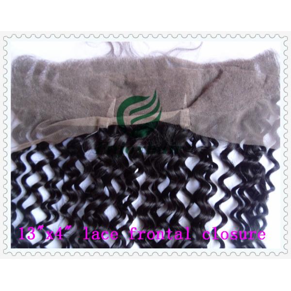 malaysian virgin remy hair lace frontal 13''x4'' ,natural color deep curly 10''-24''