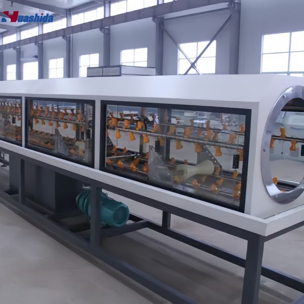 HDPE Pipe Extrusion Line with 20-2200mm Diameter Range, Vacuum Calibration, and High-Efficiency Extruder for Water and Gas Supply