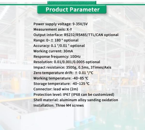 Sensor de inclinação industrial universal com alta precisão e suporte ODM personalizado