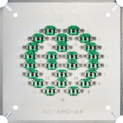 SCAPC24 Polishing Holder Disk 24 Ports SC/APC Fiber Optic Patch Cord Connectors Tip Grinding