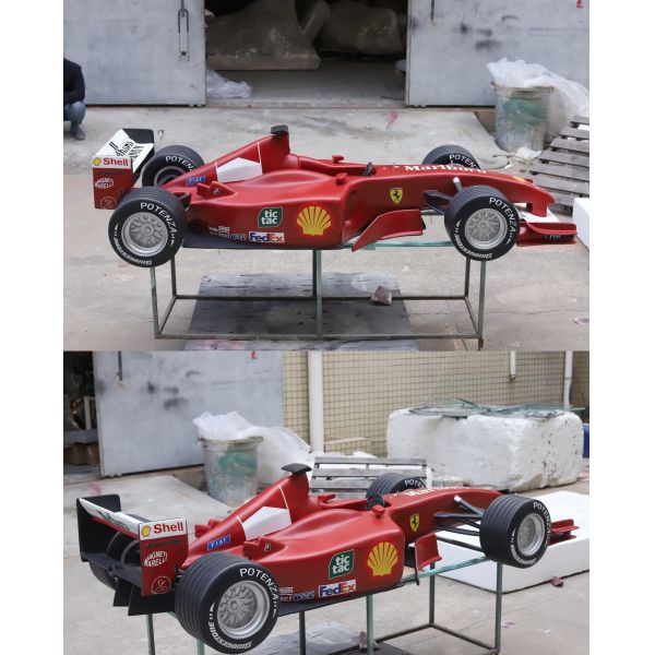 Custom Orange F1 Show Car Racing Replica with Automotive Grade Paint and Knock-down Structure