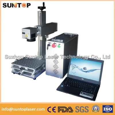 20W portable fiber laser marking machine for plastic PVC data matrix and barcode