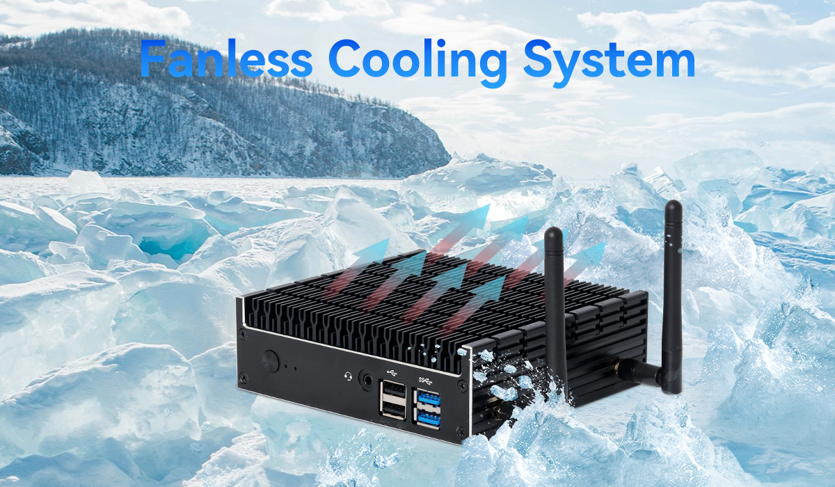 Intel Pentium Gold 5405U Mini Fanless PC DDR4 64GB Linux для домашнего офиса