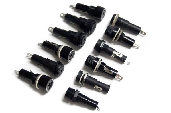 Screw Cap Chassis 6.3A 10A 5x20mm 6x30mm 10x38mm Ceramic Glass Tube Bayonet Panel Mount Fuse Holder