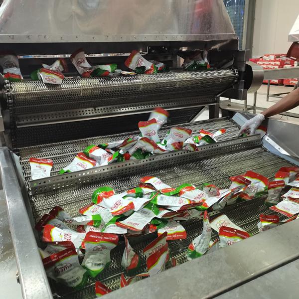 Large Tomato Processing Line Ketchup Production Line For Tomato Processing Plants SUS304