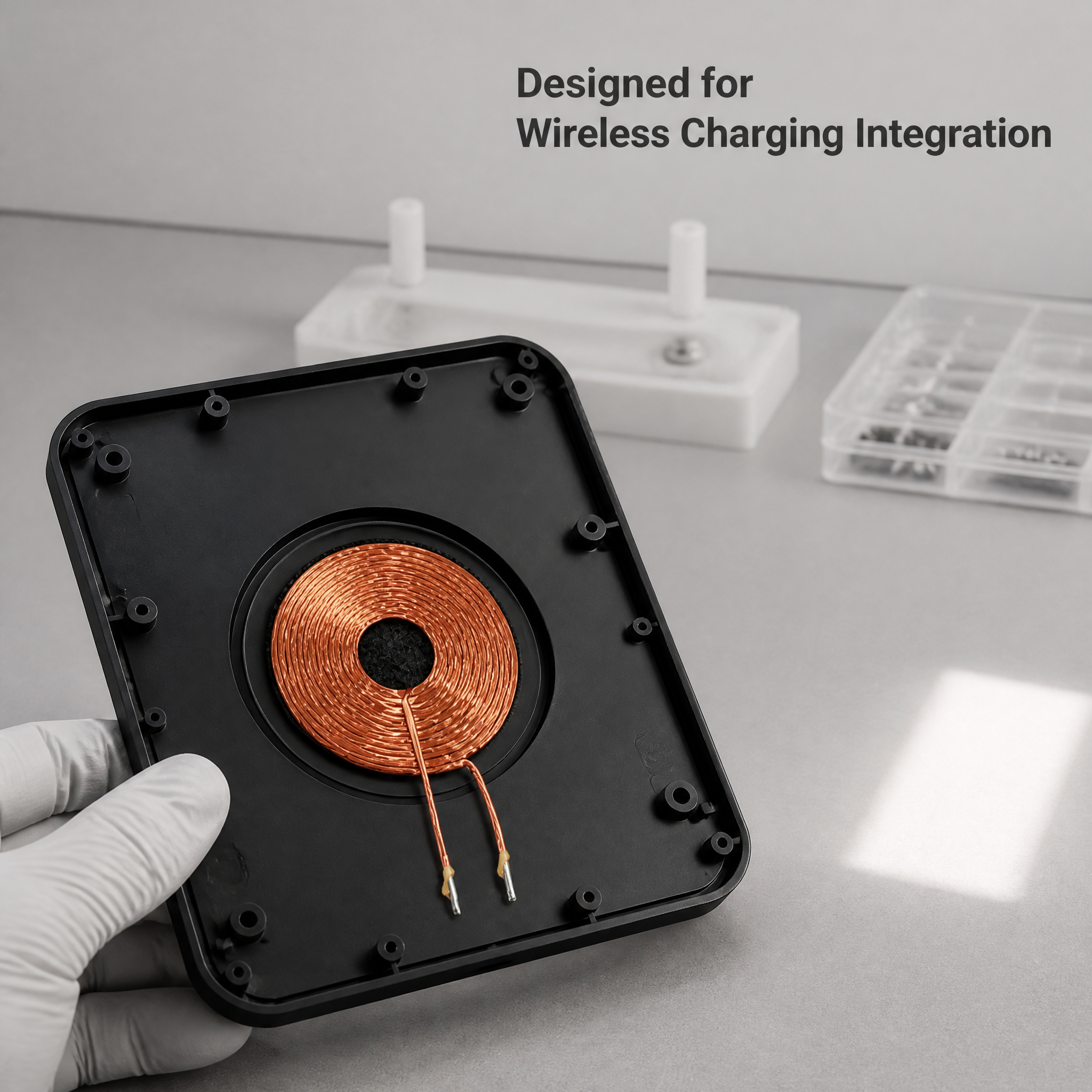 G20 Wireless Charging Coil with 10.4uH Inductance and 20mm Outer Diameter Using Nano Crystalline Litz Wire