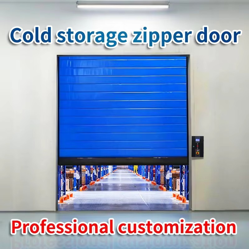 Insulated Curtain Stacking High Speed Door For Cold Storage And Temperature Control