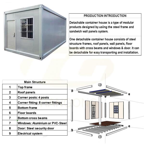 Dependable Latvia Steel Structure Portable Prefab+Houses for Multipurpose