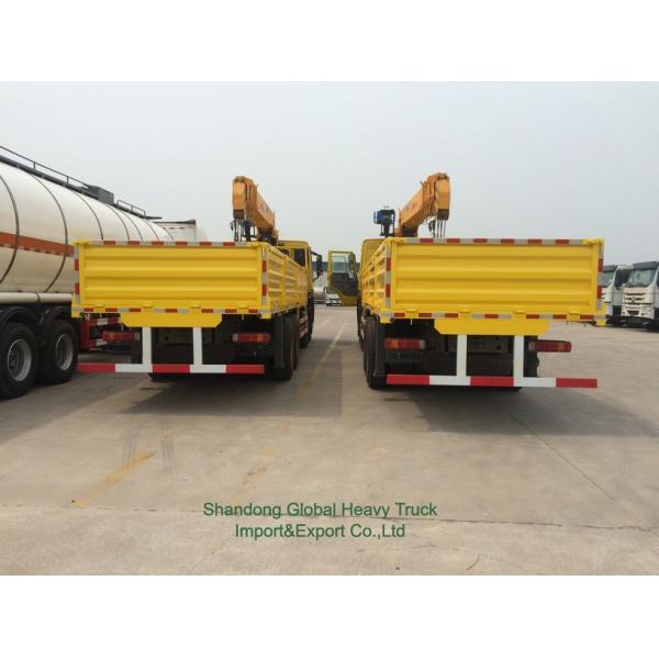 Brand New 6X4 HOWO Flatbed Truck Mounted Crane Telescopic Boom Truck