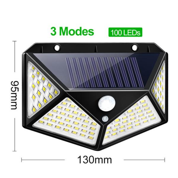 Outdoor Motion Sensor Waterproof Sunlight Garden Decoration Street Wall Lights Solar Powered Lantern LED Solar Lamp