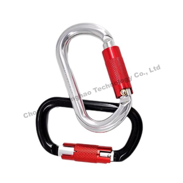 25KN O Shape Auto Lock Carabiner Hardware essencial para entusiastas de escalada ao ar livre