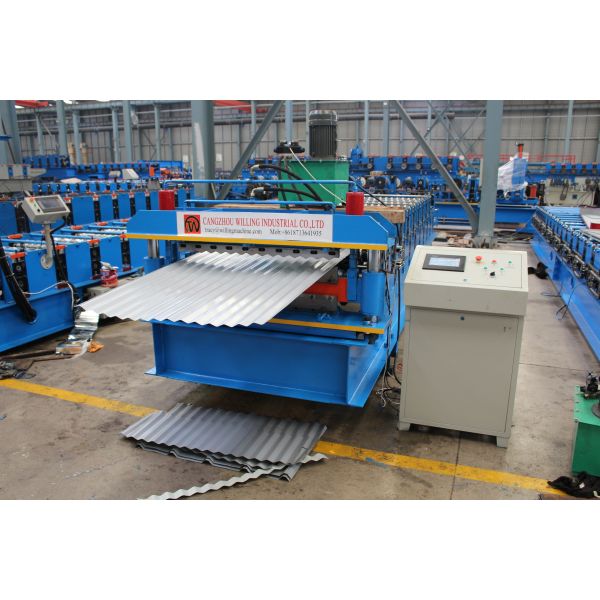 2025 factory price hot sale Trapezoidal and glazed Double Layer Roof sheet roofing tile Forming Machine