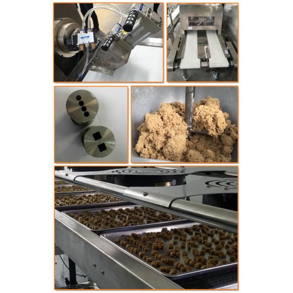 A linha de produção espasmódica dos alimentos para animais de estimação dos petiscos do animal de estimação da galinha seca do corte para o treinamento do cão trata