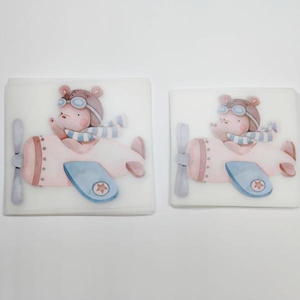 Cute Cartoon Characters Heat Press Dtf Transfer Sticker For Garment And Bags