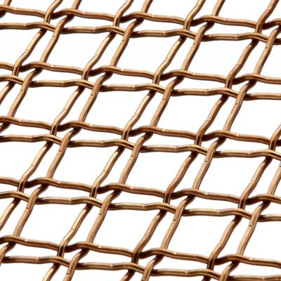 Custom Facade Flexible Weave Metal Screen With Stainless Steel Flat / Round Wire