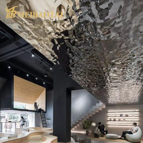 Mirror Plate Water Ripple Stainless Steel Sheet For Ceiling