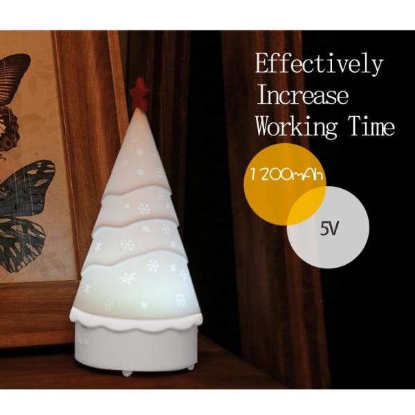 Luz de noite de árvore de Natal ecológica personalizada com controle táctil e função de música