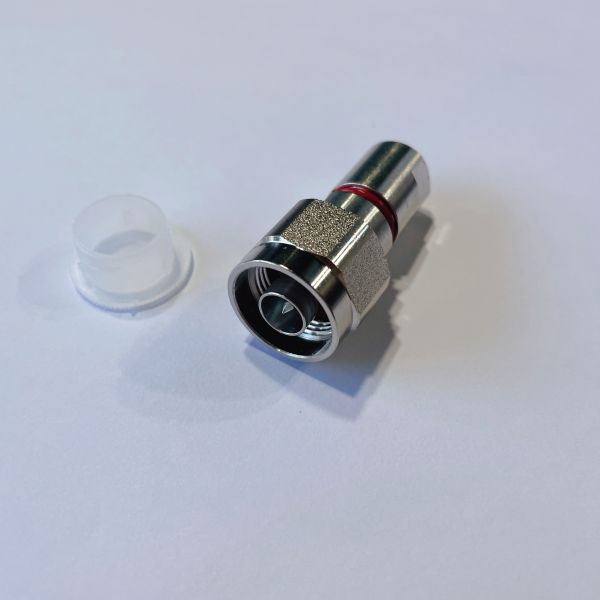 50 Ohm N Male Clamp Connector Small Cable Clamp Connector For 1/4 Super Flexible Cables