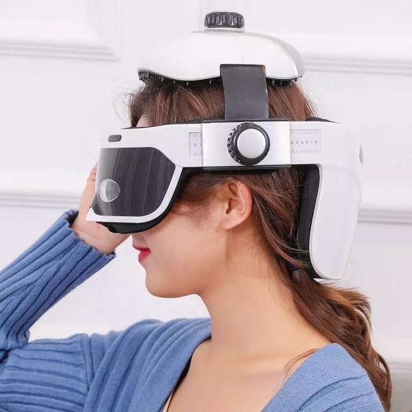 Rechargeable Wireless Eye Head Massager Human Nape Massage Relieve Scalp Massager Helmet