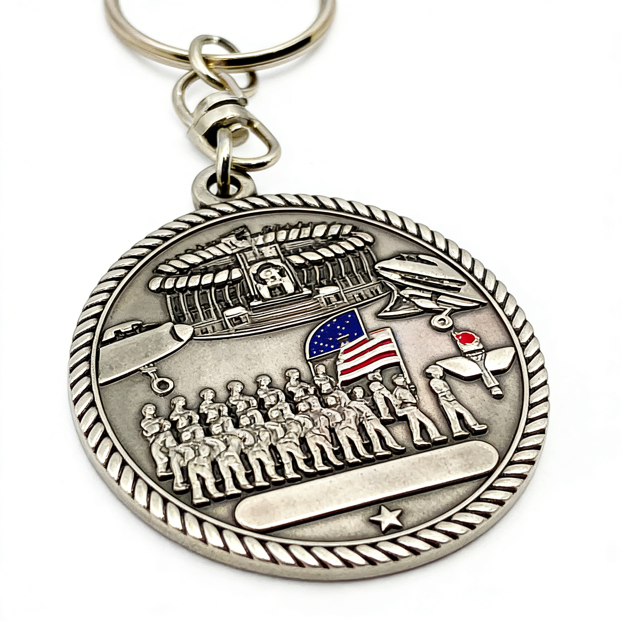 Custom 3D Keychain – Metal Alloy with Soft/Hard Enamel & UV Print – Wholesale Fashion Design