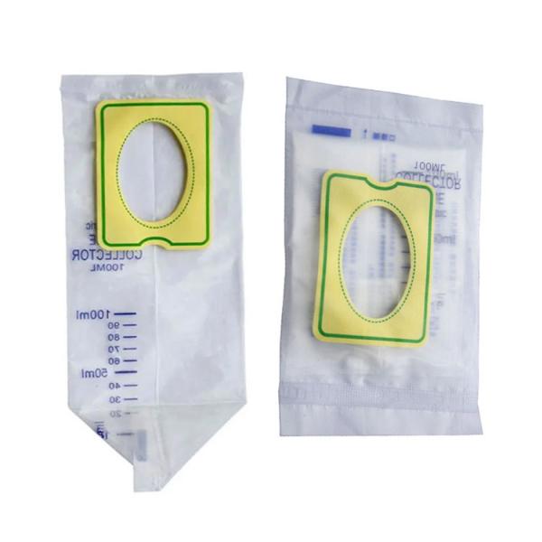 Bolsa coletora de drenagem de urina para bebês material de PVC de grau médico