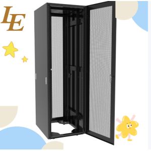 SF  OEM 19 Server Rack Cabinet 18U - 47U Nine Folded Frame With Dual Open Back Door