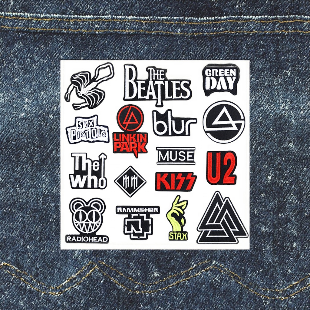 Customized Durable Felt Patches Eco-Friendly Iron-On Fabric Patch Sticker Embroidered Text for Personalized Style