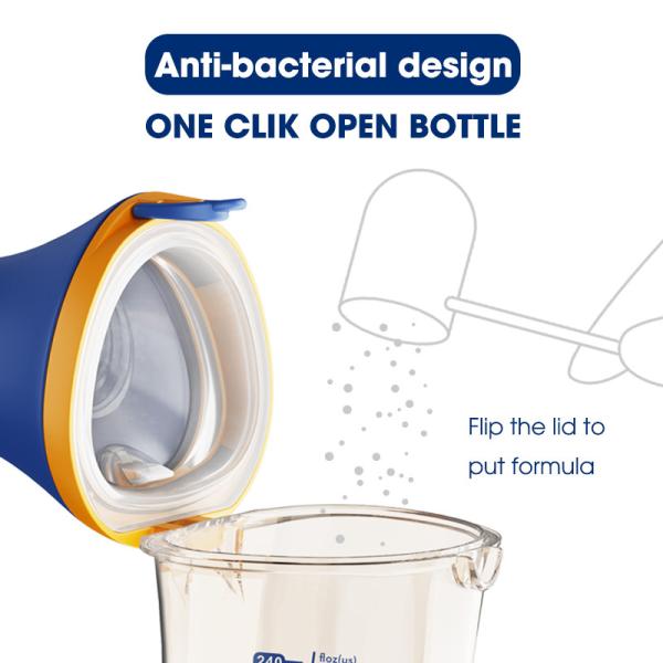 One Click Flip Cap Baby Bottle Anti Colic BPA Free 180 Ml Feeding Bottle