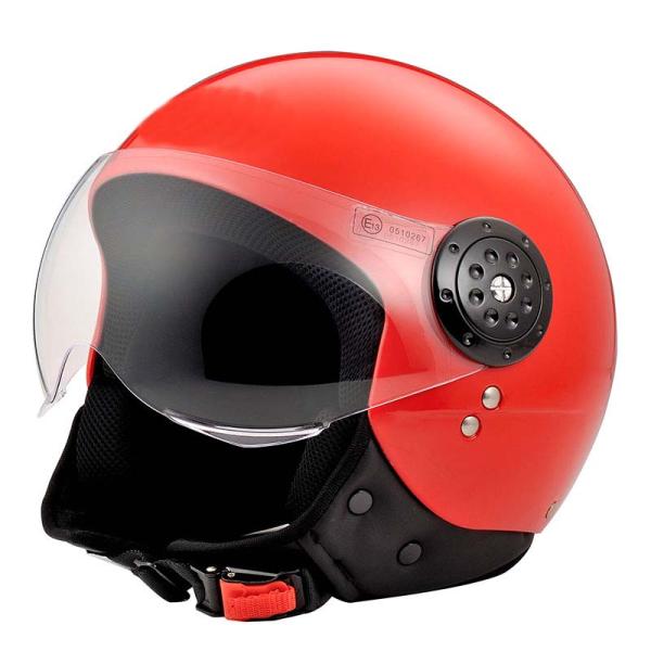 Gray/Red ABS Custom Half Face Helmet DOT ECE Certified Open Face Motorcycle Helmet