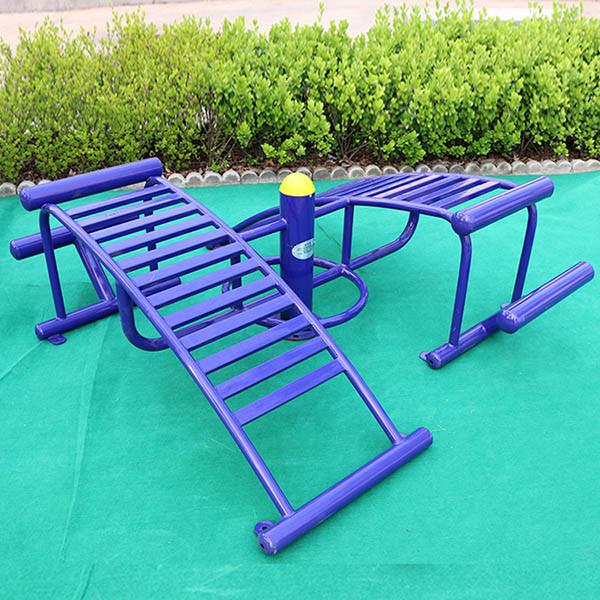 Galvanized Steel Outdoor Fitness Equipment For Adults Crackproof UVresitant