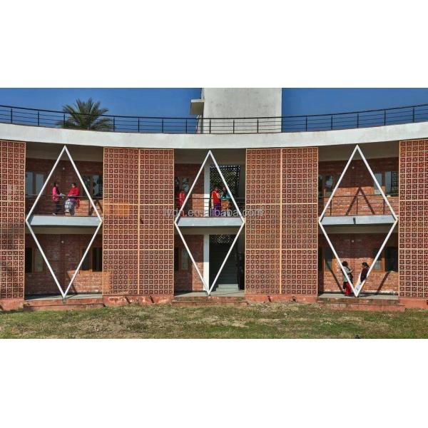 800 Centigrade Heat Insulation Red Fire Clay Veneer Bricks For Classical Exterior Wall Design Classical Design Style