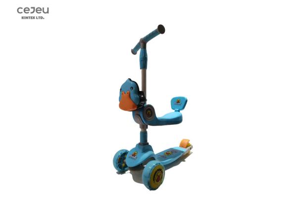 Kids Removable Seat 3 Wheel Push Scooter For Ages 3 - 8