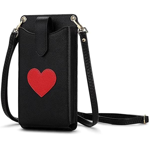 Small Cellphone Crossbody Wallet Synthetic Leather Material Cellphone Holder