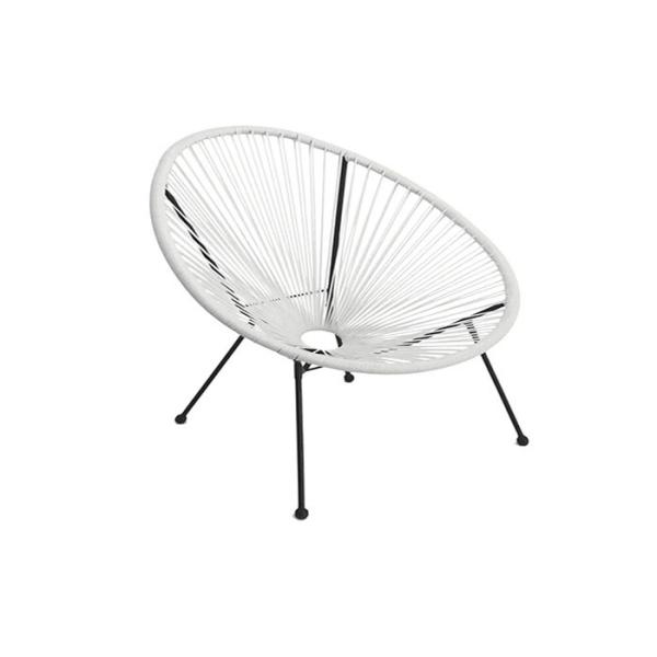 Steel Wicker Rope Patio Outdoor Garden Chair Rattan Acapulco Chair